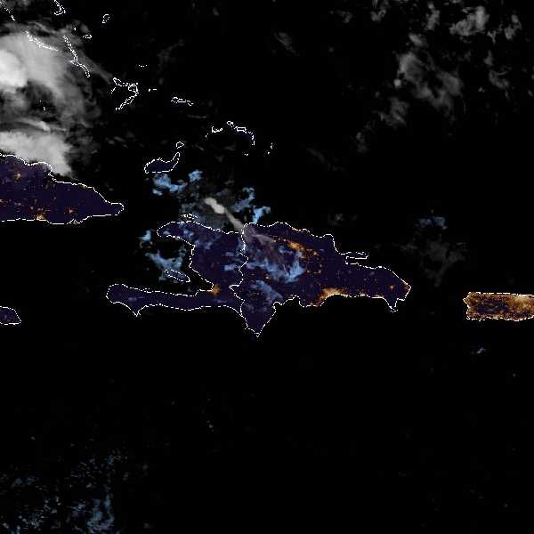 météo tropicale : Image satellite .