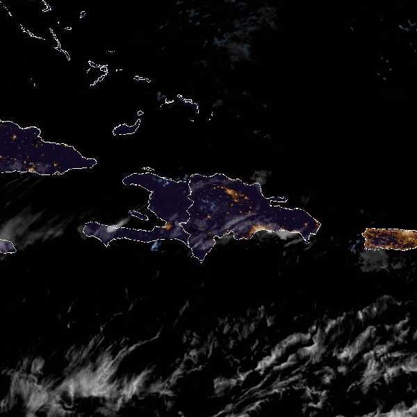 météo tropicale : Image satellite .
