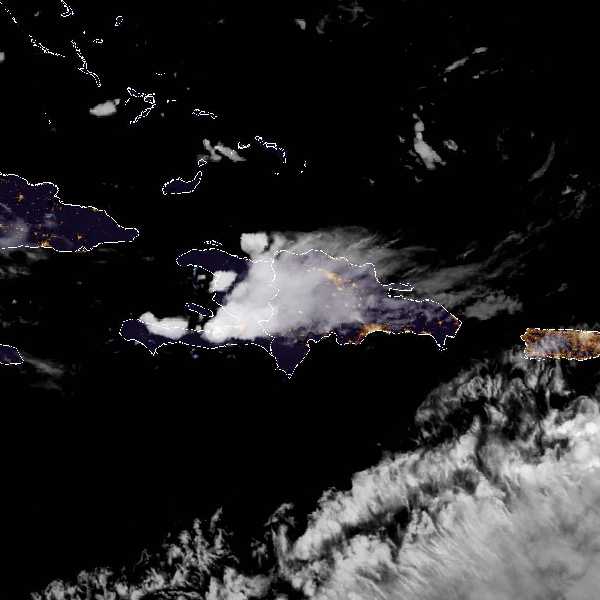 météo tropicale : Image satellite .