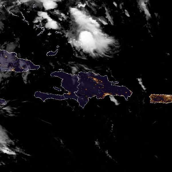 météo tropicale : Image satellite .