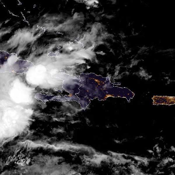 météo tropicale : Image satellite .