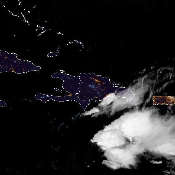 météo tropicale : Image satellite .