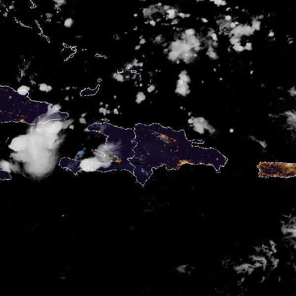 météo tropicale : Image satellite .