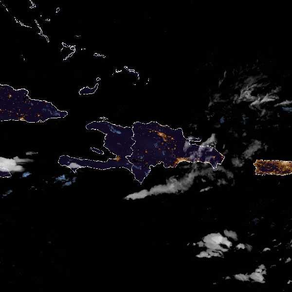 météo tropicale : Image satellite .