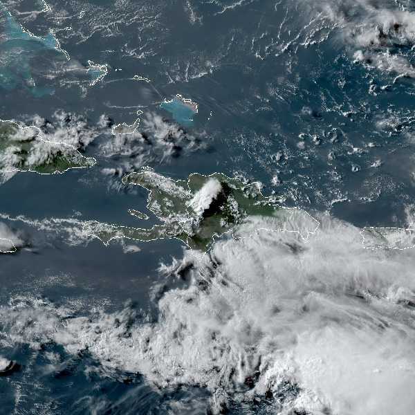 météo tropicale : Image satellite .