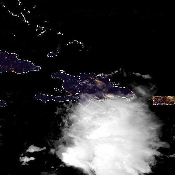 météo tropicale : Image satellite .