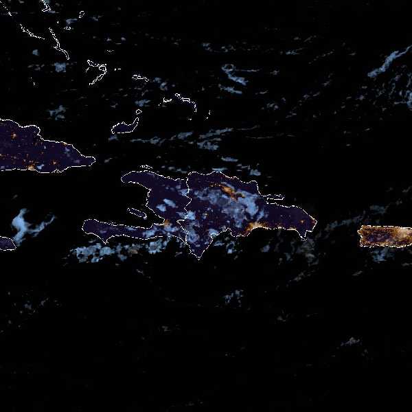 météo tropicale : Image satellite .