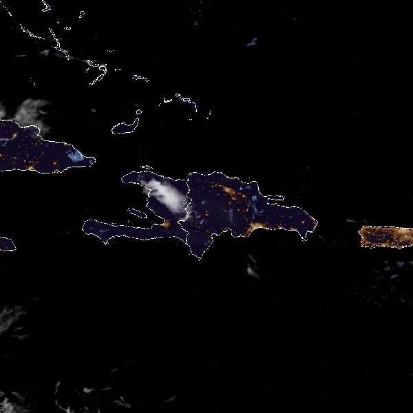 météo tropicale : Image satellite .