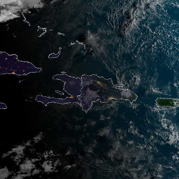 météo tropicale : Image satellite .