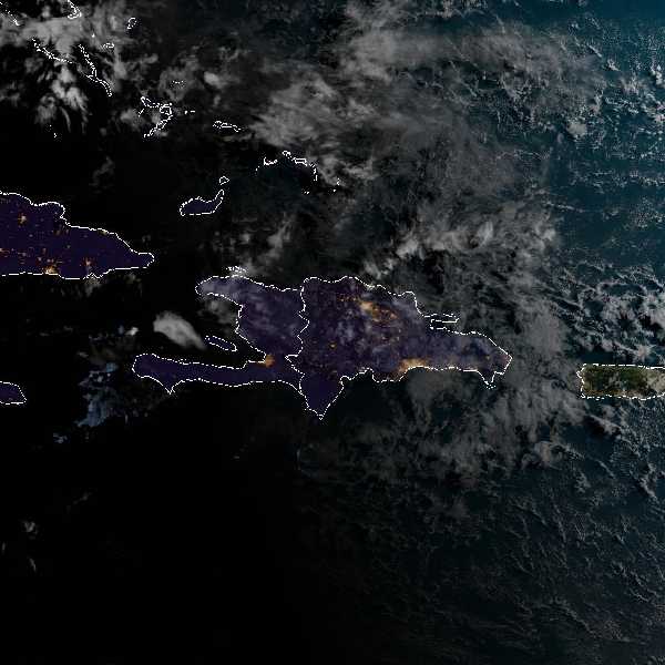 météo tropicale : Image satellite .