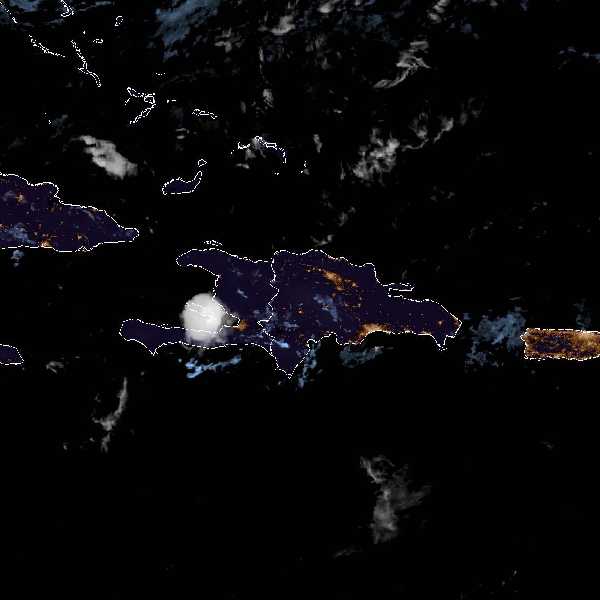 météo tropicale : Image satellite .