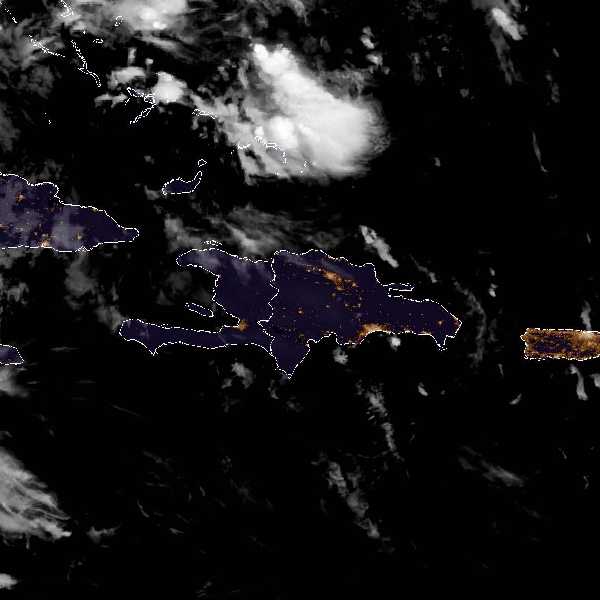 météo tropicale : Image satellite .