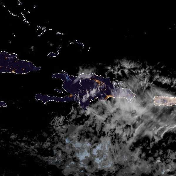 météo tropicale : Image satellite .