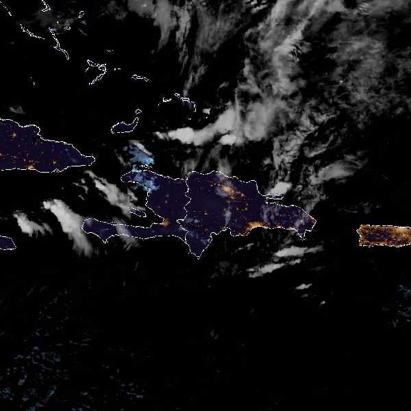 météo tropicale : Image satellite .