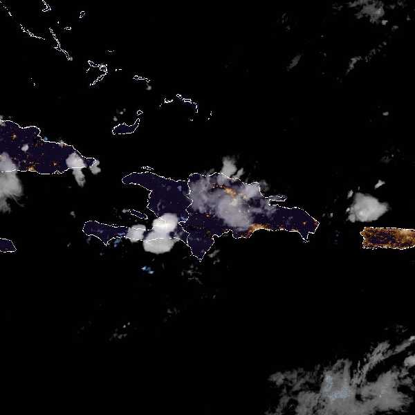 météo tropicale : Image satellite .