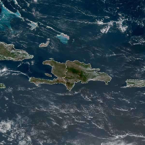 météo tropicale : Image satellite .
