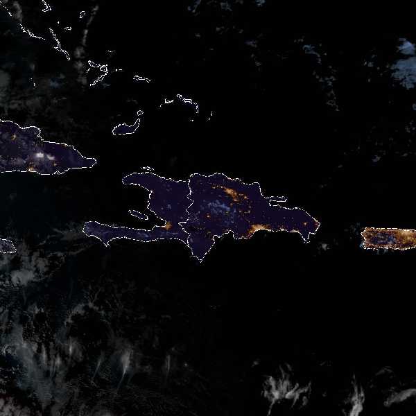 météo tropicale : Image satellite .