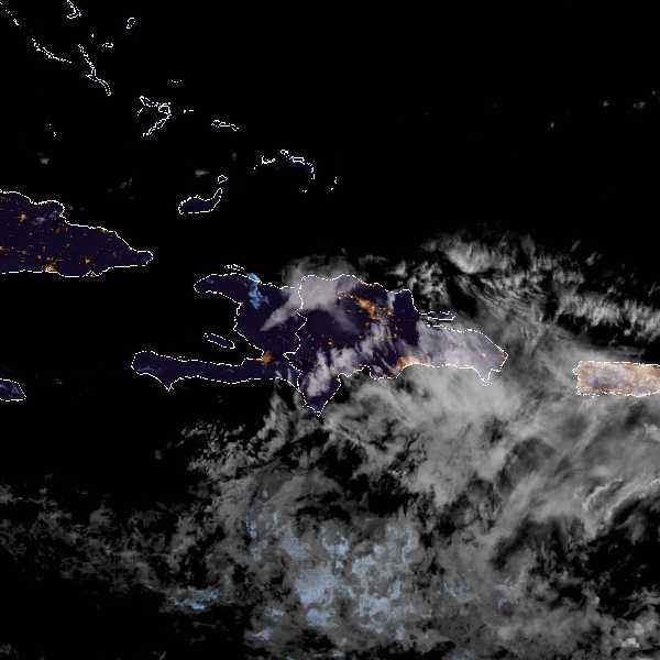 météo tropicale : Image satellite .