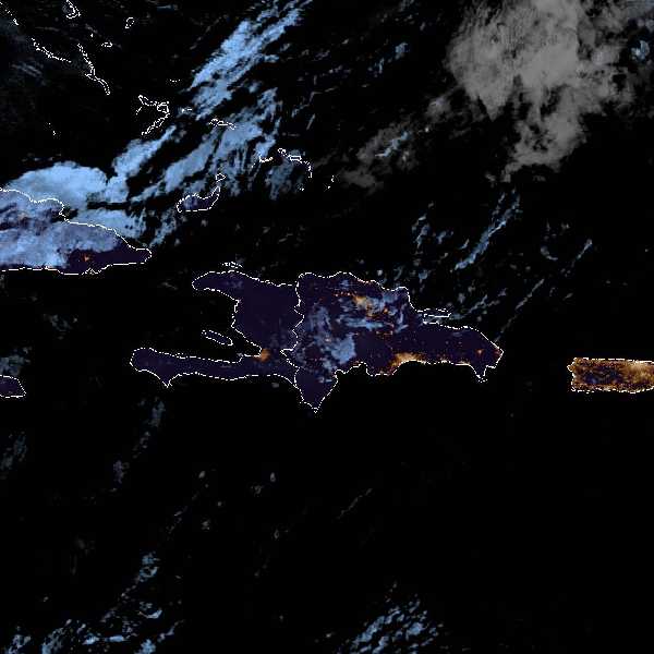 météo tropicale : Image satellite .