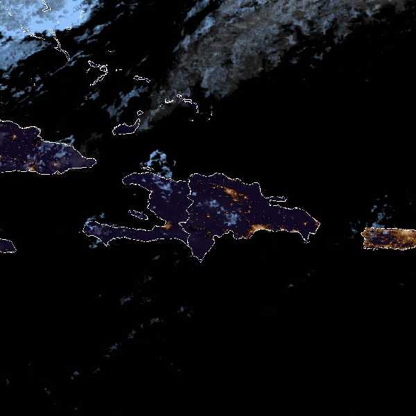 météo tropicale : Image satellite .