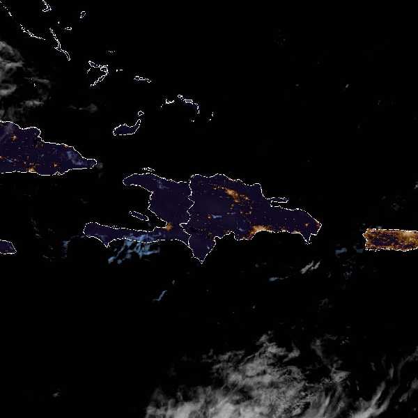 météo tropicale : Image satellite .