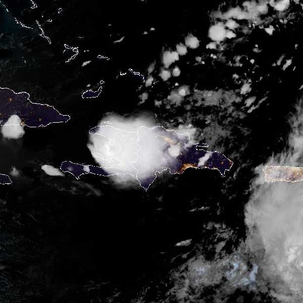 météo tropicale : Image satellite .