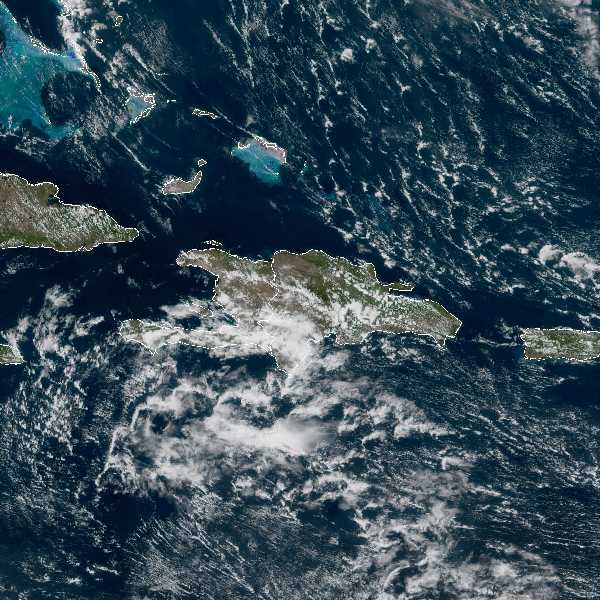 météo tropicale : Image satellite .