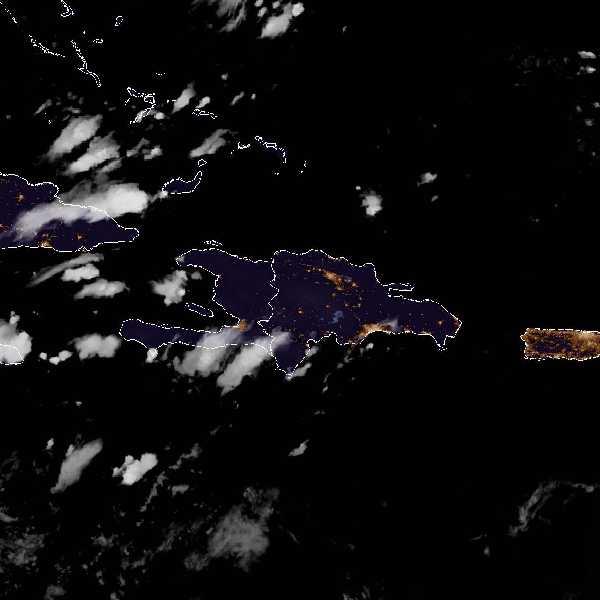 météo tropicale : Image satellite .