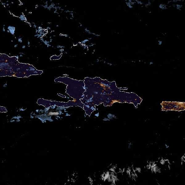 météo tropicale : Image satellite .