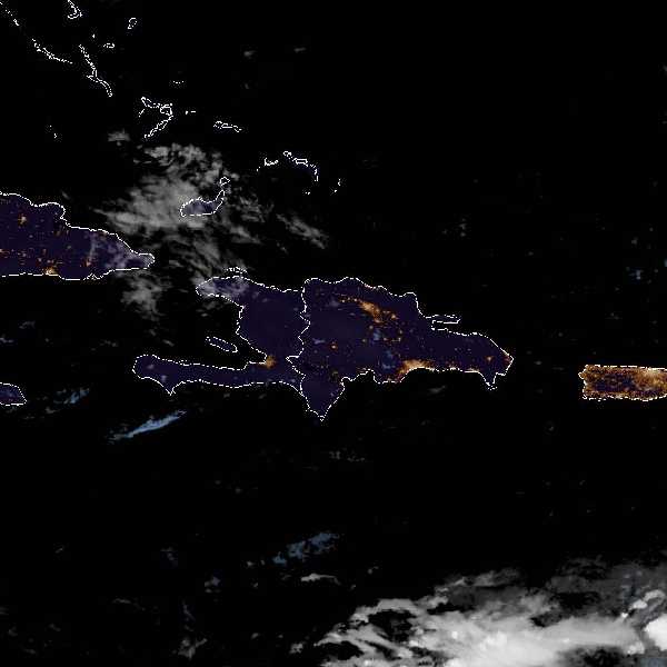météo tropicale : Image satellite .