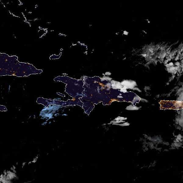 météo tropicale : Image satellite .