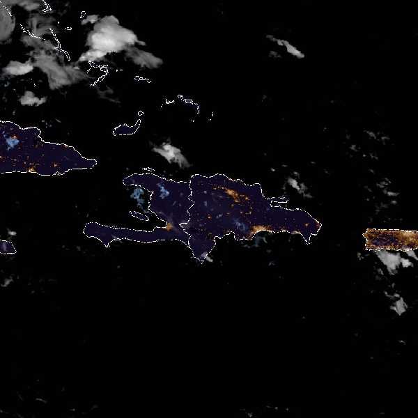 météo tropicale : Image satellite .