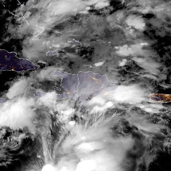 météo tropicale : Image satellite .
