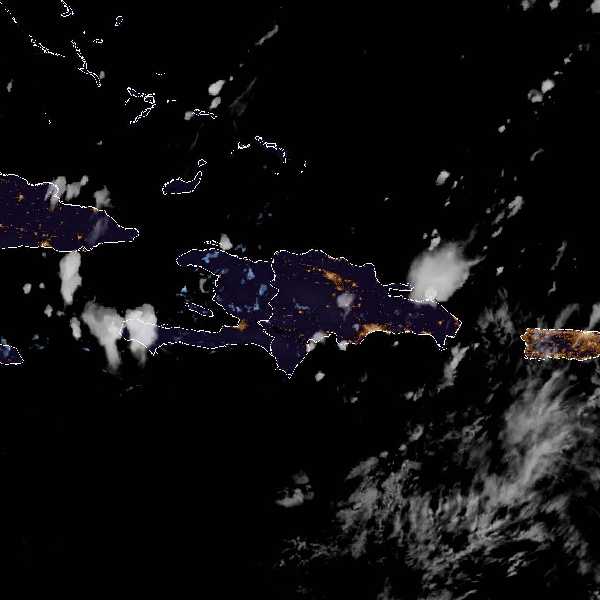 météo tropicale : Image satellite .