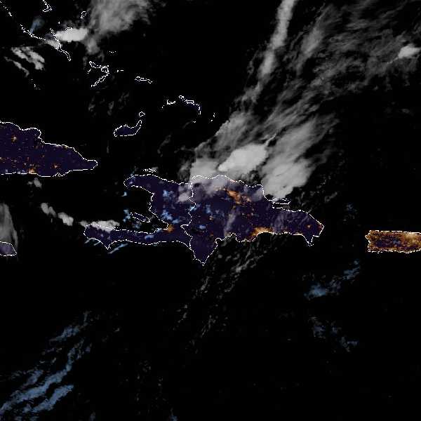 météo tropicale : Image satellite .