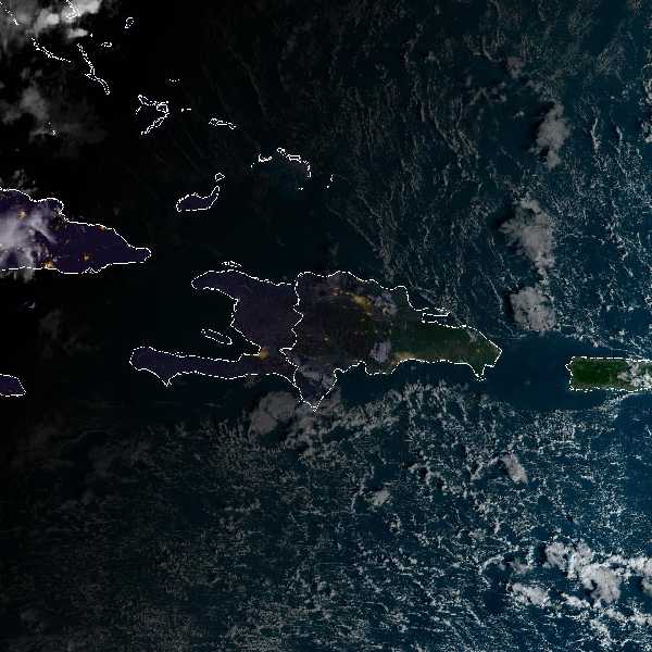 météo tropicale : Image satellite .