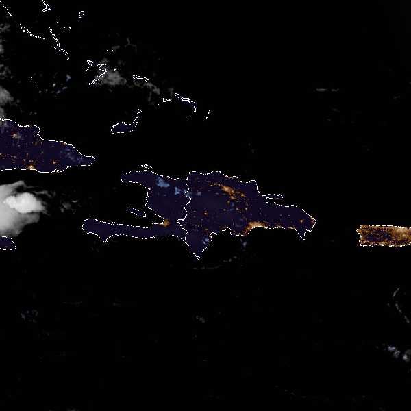 météo tropicale : Image satellite .