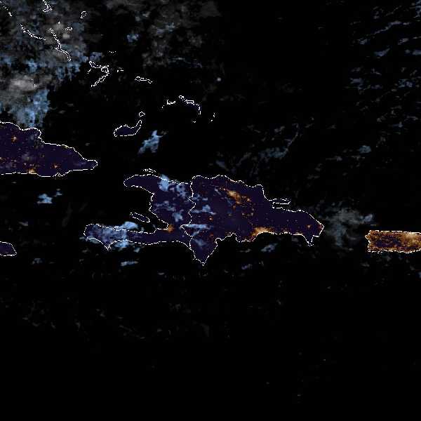 météo tropicale : Image satellite .