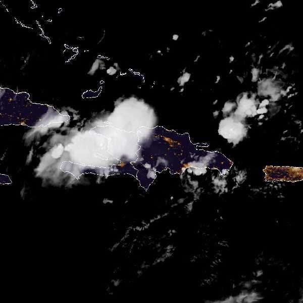 météo tropicale : Image satellite .