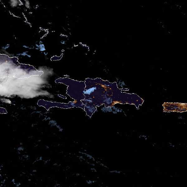 météo tropicale : Image satellite .