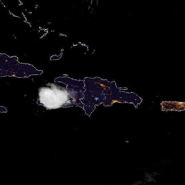météo tropicale : Image satellite .