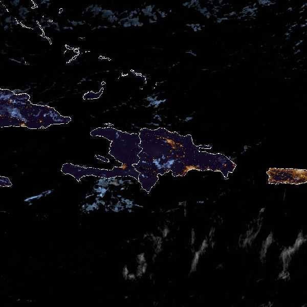 météo tropicale : Image satellite .