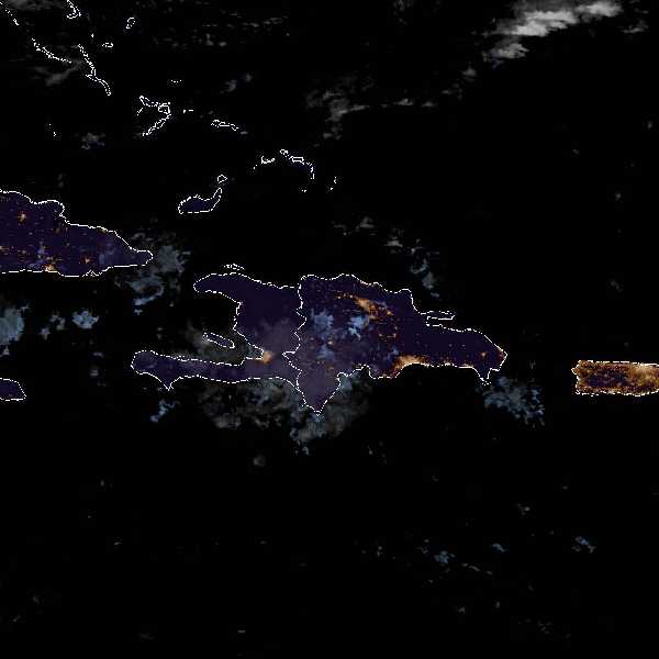 météo tropicale : Image satellite .