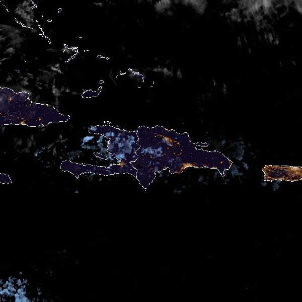 météo tropicale : Image satellite .