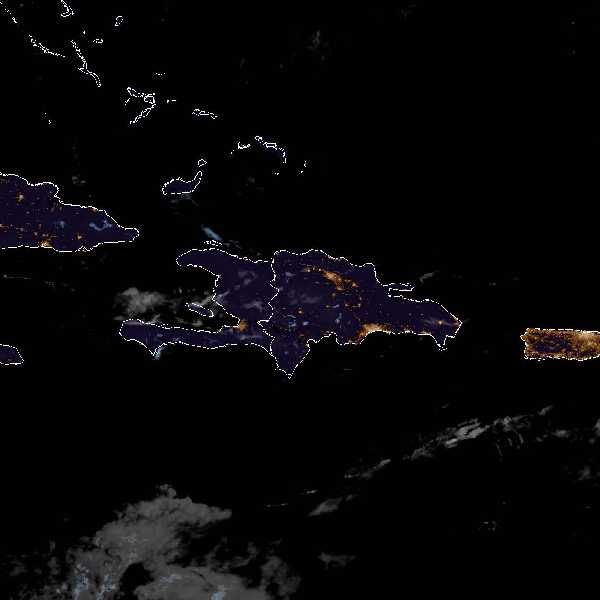 météo tropicale : Image satellite .