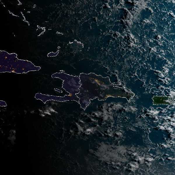 météo tropicale : Image satellite .