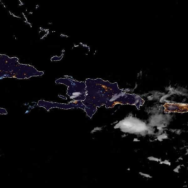 météo tropicale : Image satellite .
