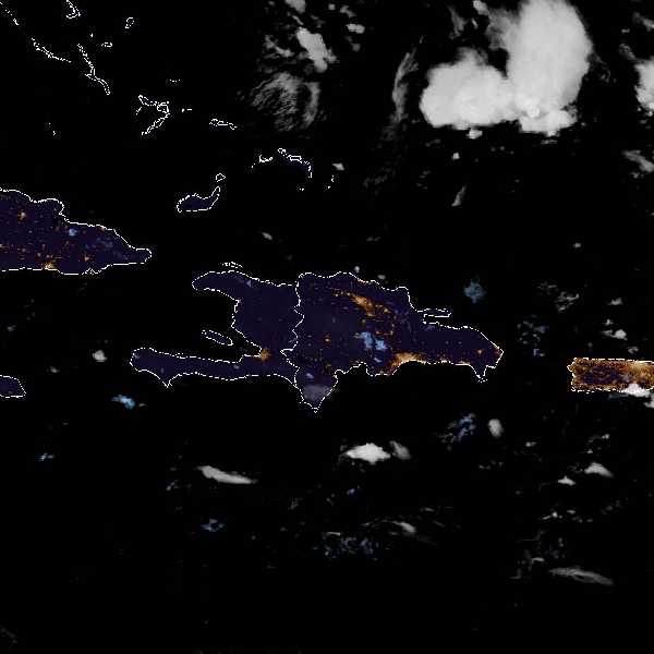 météo tropicale : Image satellite .
