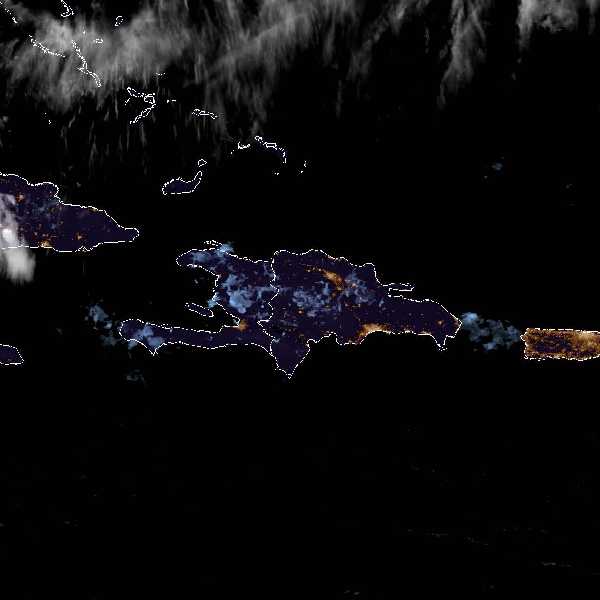 météo tropicale : Image satellite .