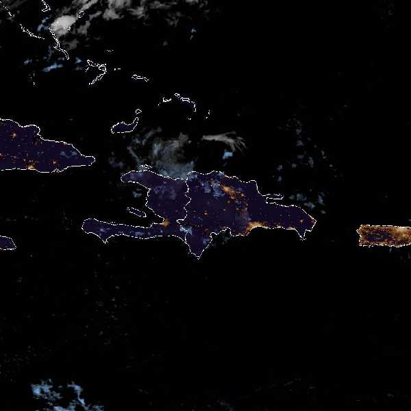 météo tropicale : Image satellite .